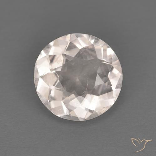 0.93ct 天然 非常浅的粉红色 铯绿柱石, 圆形的, VS