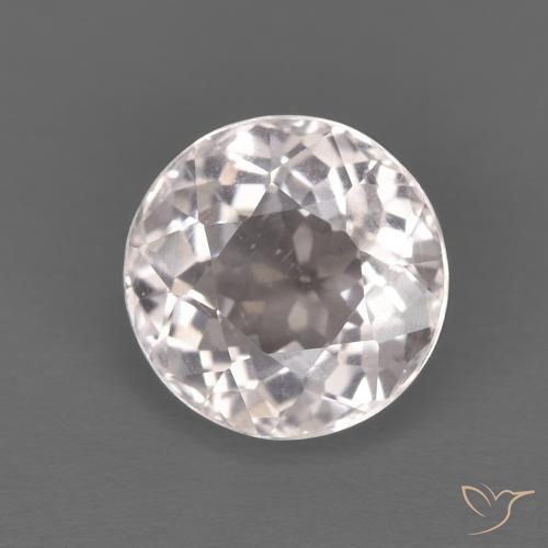 1.45ct 天然 非常浅的粉红色 铯绿柱石, 圆形的, VS