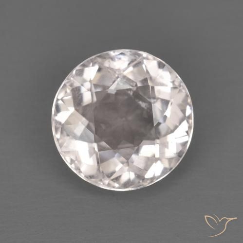 1.22ct 天然 非常浅的粉红色 铯绿柱石, 圆形的, VS