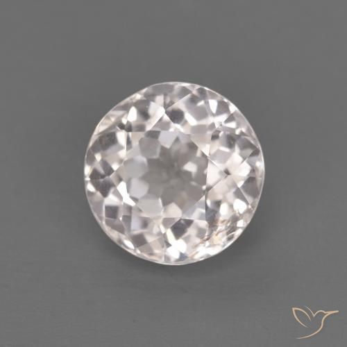 1.02ct 天然 非常浅的粉红色 铯绿柱石, 圆形的, VS