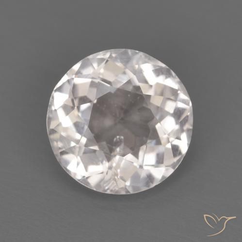 1.29ct 天然 非常浅的粉红色 铯绿柱石, 圆形的, VS