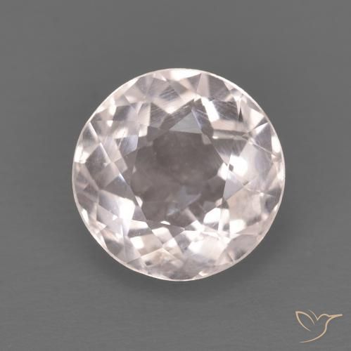 1.45ct 天然 非常浅的粉红色 铯绿柱石, 圆形的, VS