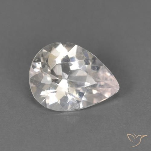 0.52ct 天然 非常浅的粉红色 铯绿柱石, 梨形, VS