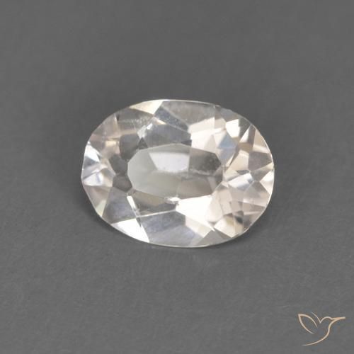 0.41ct 天然 非常浅的粉红色 铯绿柱石, 椭圆形, VVS-VS