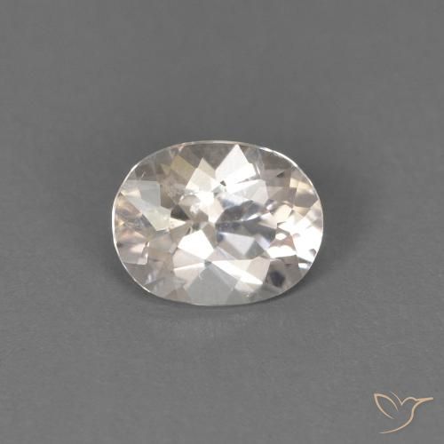 0.42ct 天然 鲑肉粉色 铯绿柱石, 椭圆形, VS