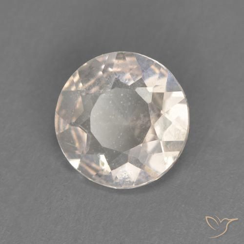 0.51ct 天然 鲑肉粉色 铯绿柱石, 圆形的, VVS-VS