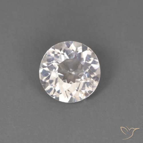 0.41ct 天然 非常浅的粉红色 铯绿柱石, 圆形的, VS