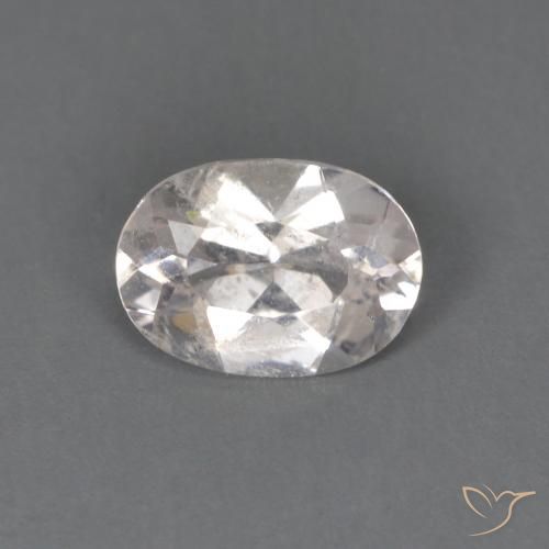 0.52ct 天然 非常浅的粉红色 铯绿柱石, 椭圆形, VS