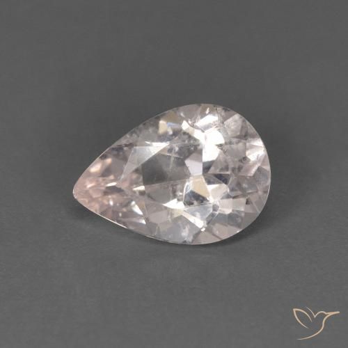 0.65ct 天然 鲑肉粉色 铯绿柱石, 梨形, VS