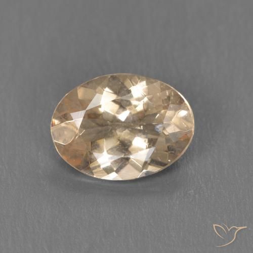 0.88ct 天然 浅橙色 铯绿柱石, 椭圆形, VS