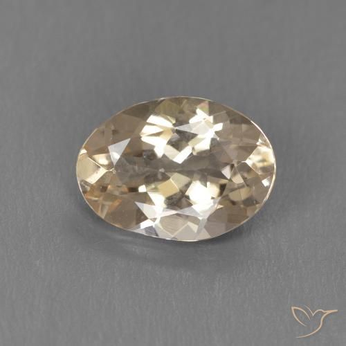0.93ct 天然 Light Neutral Orange 铯绿柱石, 椭圆形, VS