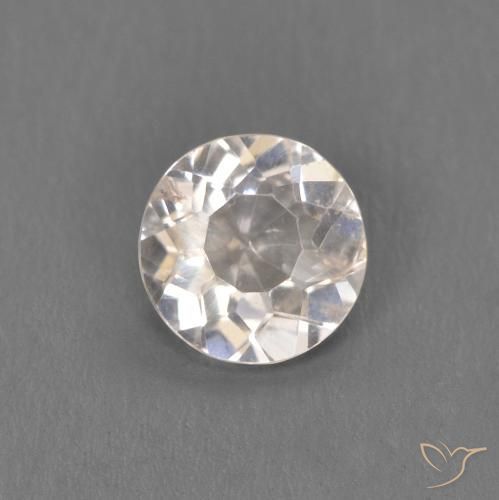 0.33ct 天然 非常浅的粉红色 铯绿柱石, 圆形的, VS
