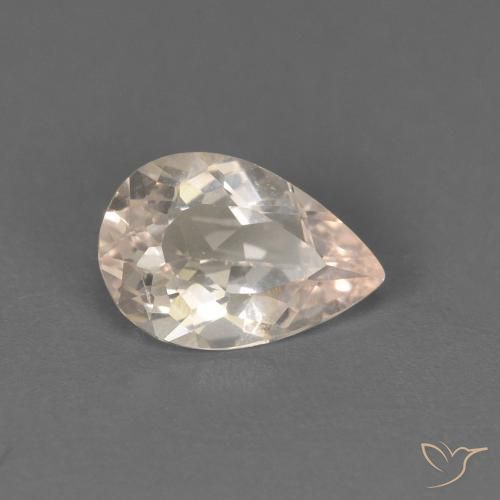 0.52ct 天然 非常浅的粉红色 铯绿柱石, 梨形, VS
