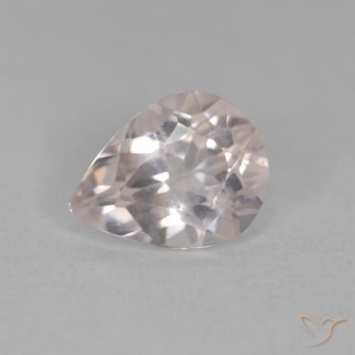 0.69ct 天然 Medium Light-Pink 铯绿柱石, 梨形, VS