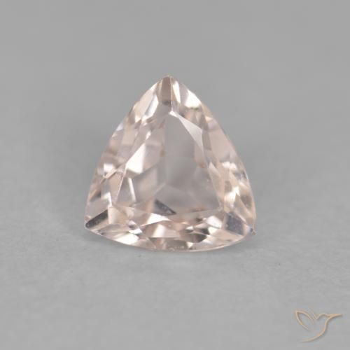 0.33ct 天然 鲑肉粉色 铯绿柱石, 胖三角形, VVS-VS