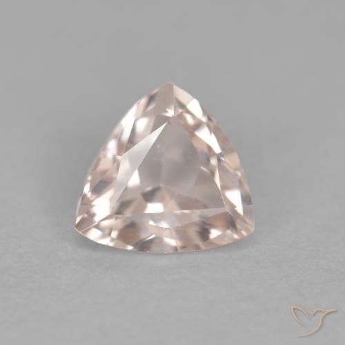 0.37ct 天然 Medium Light-Pink 铯绿柱石, 胖三角形, VVS-VS