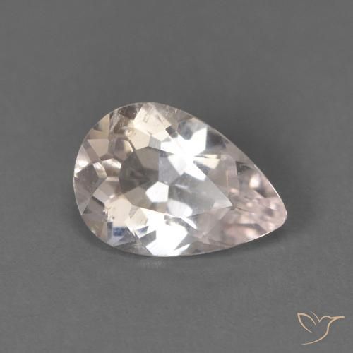0.51ct 天然 非常浅的粉红色 铯绿柱石, 梨形, VS