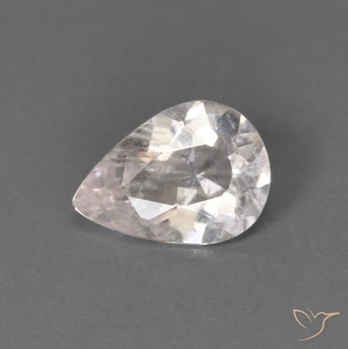 0.42ct 天然 非常浅的粉红色 铯绿柱石, 梨形, VS