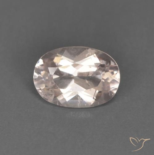 0.53ct 天然 非常浅的粉红色 铯绿柱石, 椭圆形, VS
