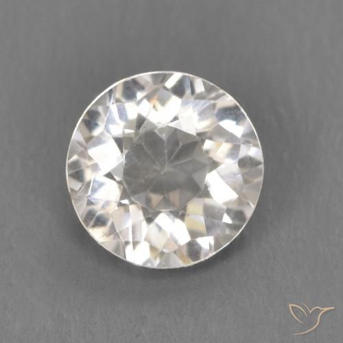 0.53ct 天然 非常浅的粉红色 铯绿柱石, 圆形的, VVS-VS