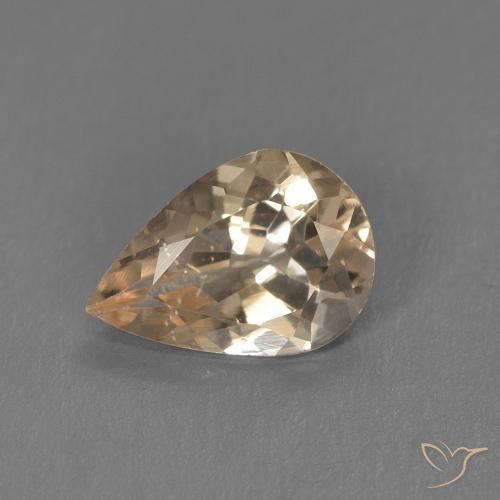 0.80ct 天然 黄金色 铯绿柱石, 梨形, VS