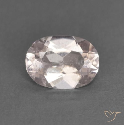 0.48ct 天然 非常浅的粉红色 铯绿柱石, 椭圆形, VS
