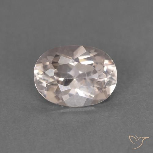 0.44ct 天然 非常浅的粉红色 铯绿柱石, 椭圆形, VS