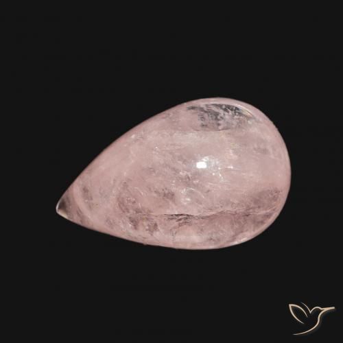 3.96ct 天然 浅粉色 铯绿柱石, 梨形, 透明