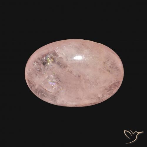4.33ct 天然 浅粉色 铯绿柱石, 椭圆形, 透明