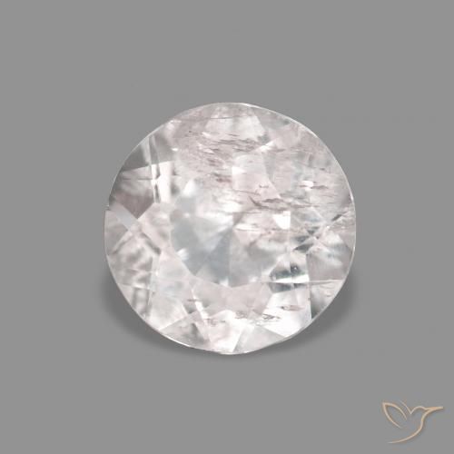 0.30ct 天然 非常浅的粉红色 铯绿柱石, 圆形的, VS