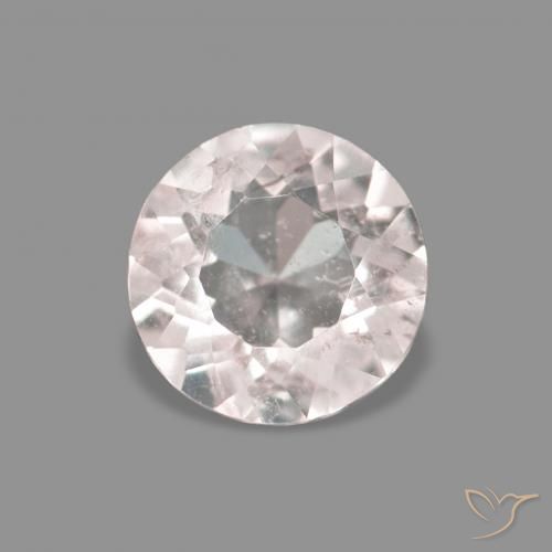 0.26ct 天然 非常浅的粉红色 铯绿柱石, 圆形的, VS