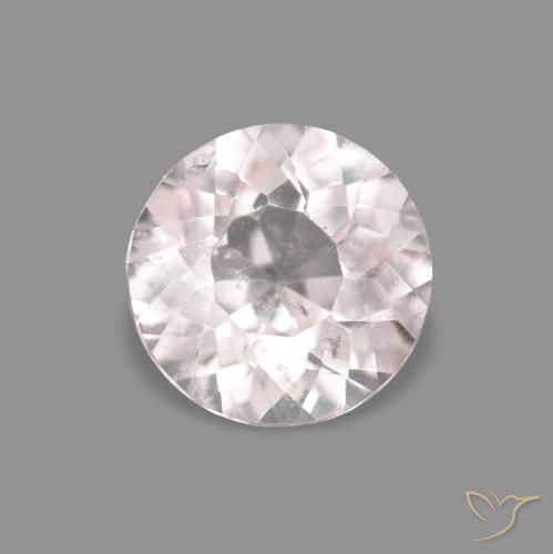 0.24ct 天然 非常浅的粉红色 铯绿柱石, 圆形的, VS
