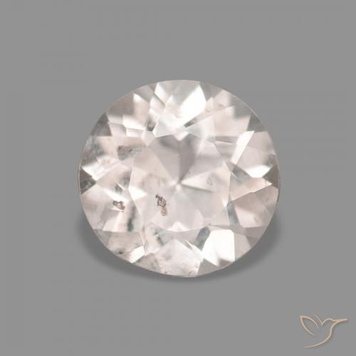 0.36ct 天然 非常浅的粉红色 铯绿柱石, 圆形的, VS