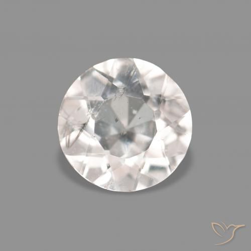0.30ct 非常浅的粉红色 铯绿柱石, 圆形的, VS