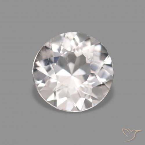 0.38ct 非常浅的粉红色 铯绿柱石, 圆形的, VS