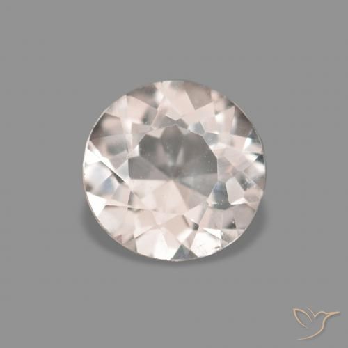 0.33ct 非常浅的粉红色 铯绿柱石, 圆形的, VVS-VS