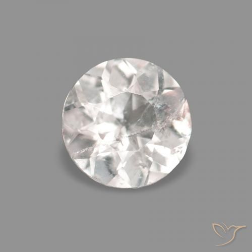 0.18ct 非常浅的粉红色 铯绿柱石, 圆形的, VS-SI