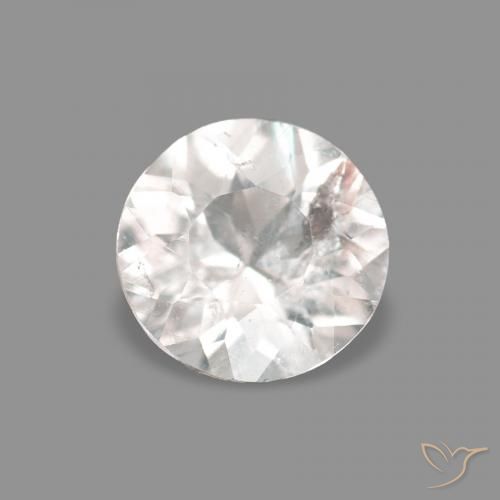 0.16ct 非常浅的粉红色 铯绿柱石, 圆形的, VS-SI