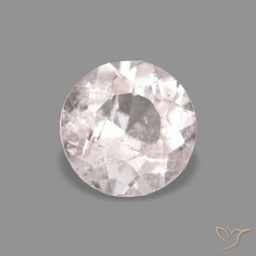 0.42ct 非常浅的粉红色 铯绿柱石, 圆形的, VS-SI