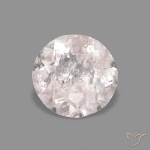 0.42ct 非常浅的粉红色 铯绿柱石, 圆形的, VS-SI
