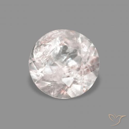 0.40ct 非常浅的粉红色 铯绿柱石, 圆形的, VS-SI