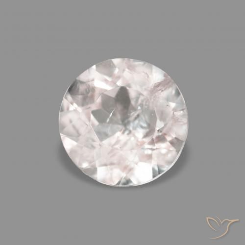 0.40ct 非常浅的粉红色 铯绿柱石, 圆形的, VS-SI