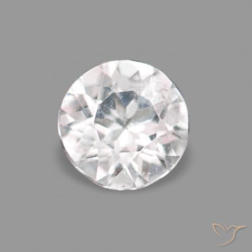 0.13ct 浅粉色 铯绿柱石, 圆形的, VS