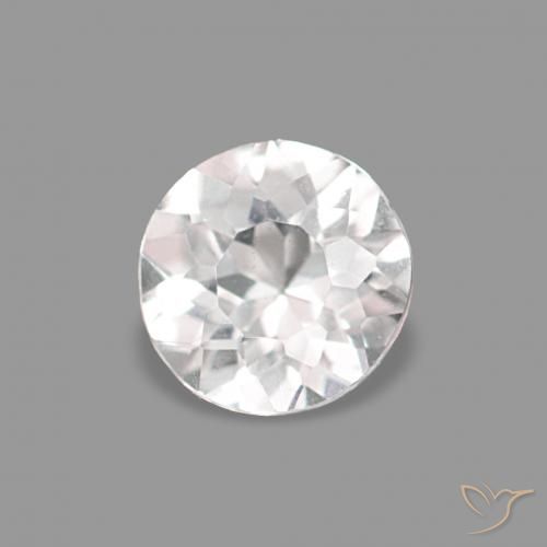 0.22ct 非常浅的粉红色 铯绿柱石, 圆形的, VVS