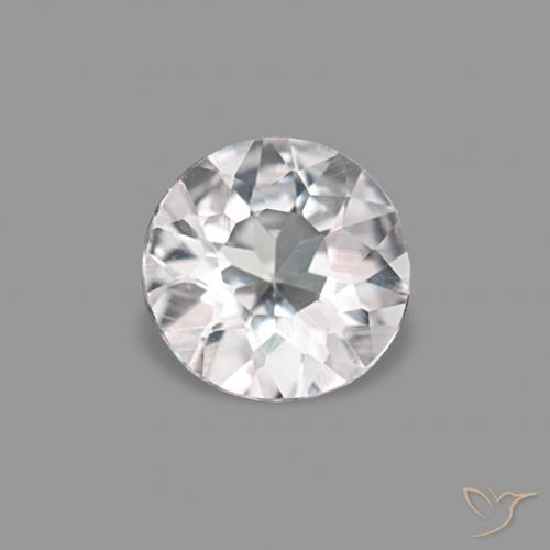 0.16ct 非常浅的粉红色 铯绿柱石, 圆形的, VVS