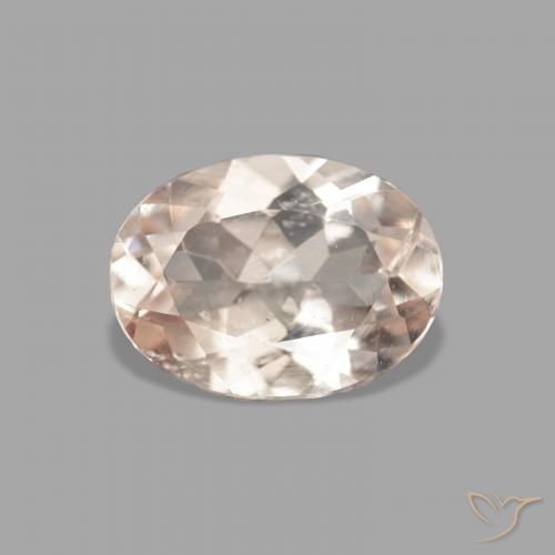 0.96ct 天然 非常浅的粉红色 铯绿柱石, 椭圆形, VVS-VS
