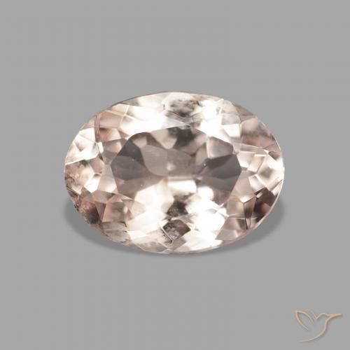 0.95ct 天然 Medium Light-Pink 铯绿柱石, 椭圆形, VVS-VS