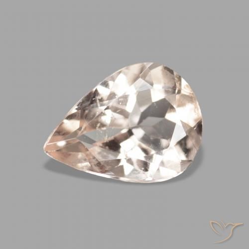 0.96ct 天然 中粉红色 铯绿柱石, 梨形, VS