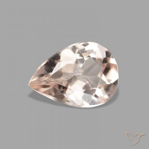 0.78ct 天然 Medium Light-Pink 铯绿柱石, 梨形, VVS