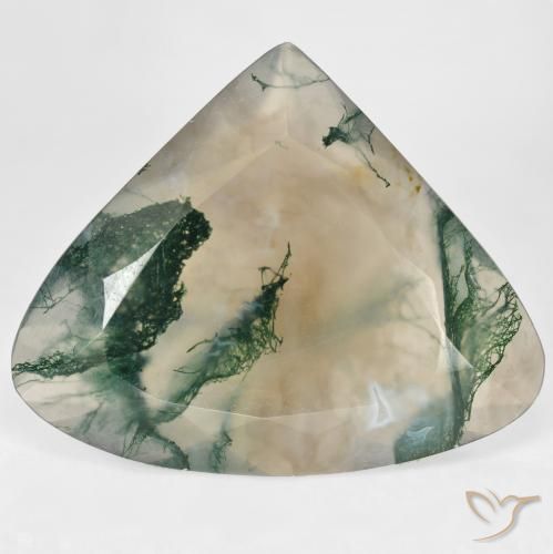 29.68ct 天然 彩色 苔藓玛瑙, 梨形, 透明